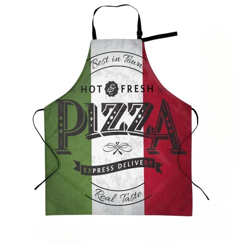 Home Cooking Chef - Avental de cartaz de pizza unissex