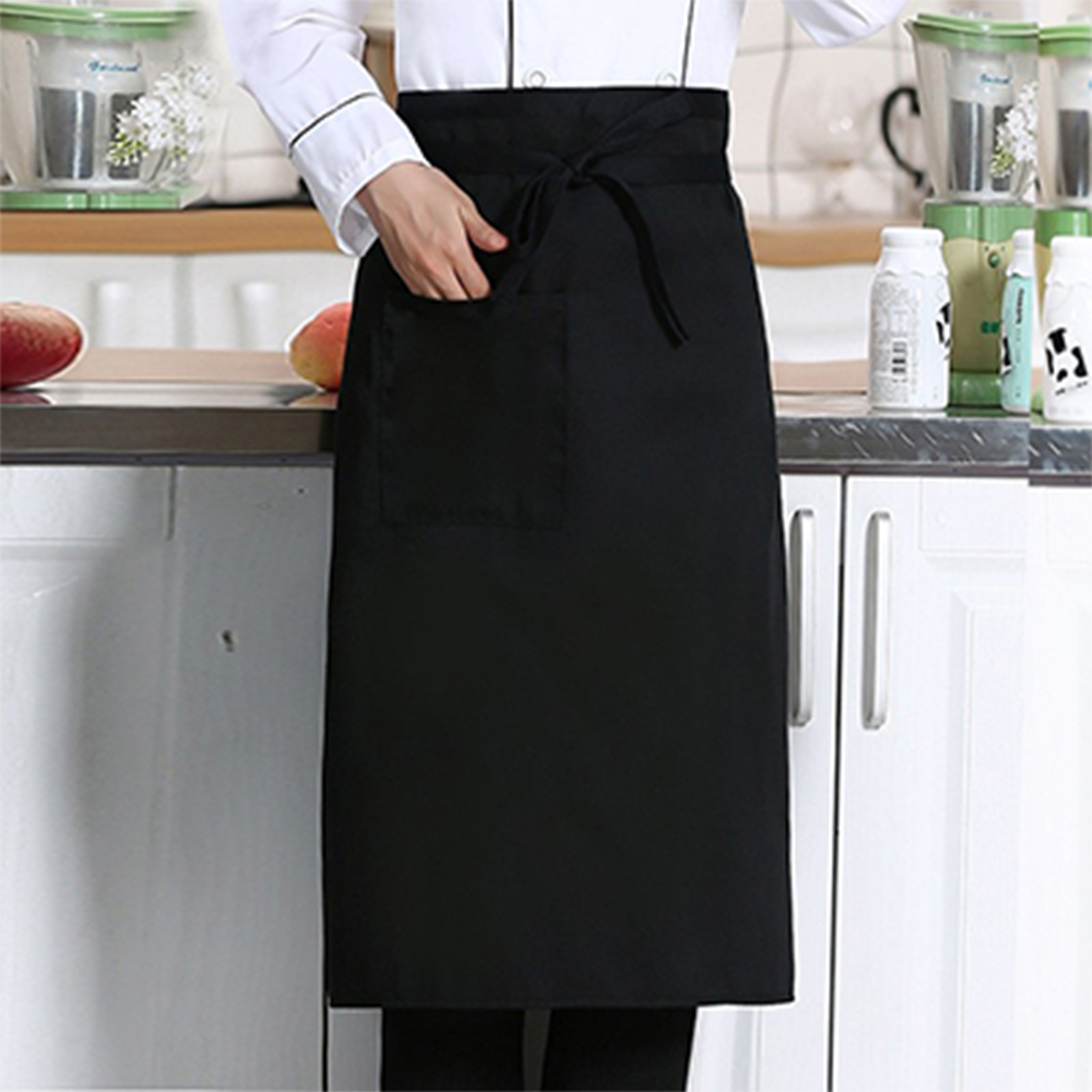 Home Cooking Restaurant - Avental de cozinha meio comprimento unissex