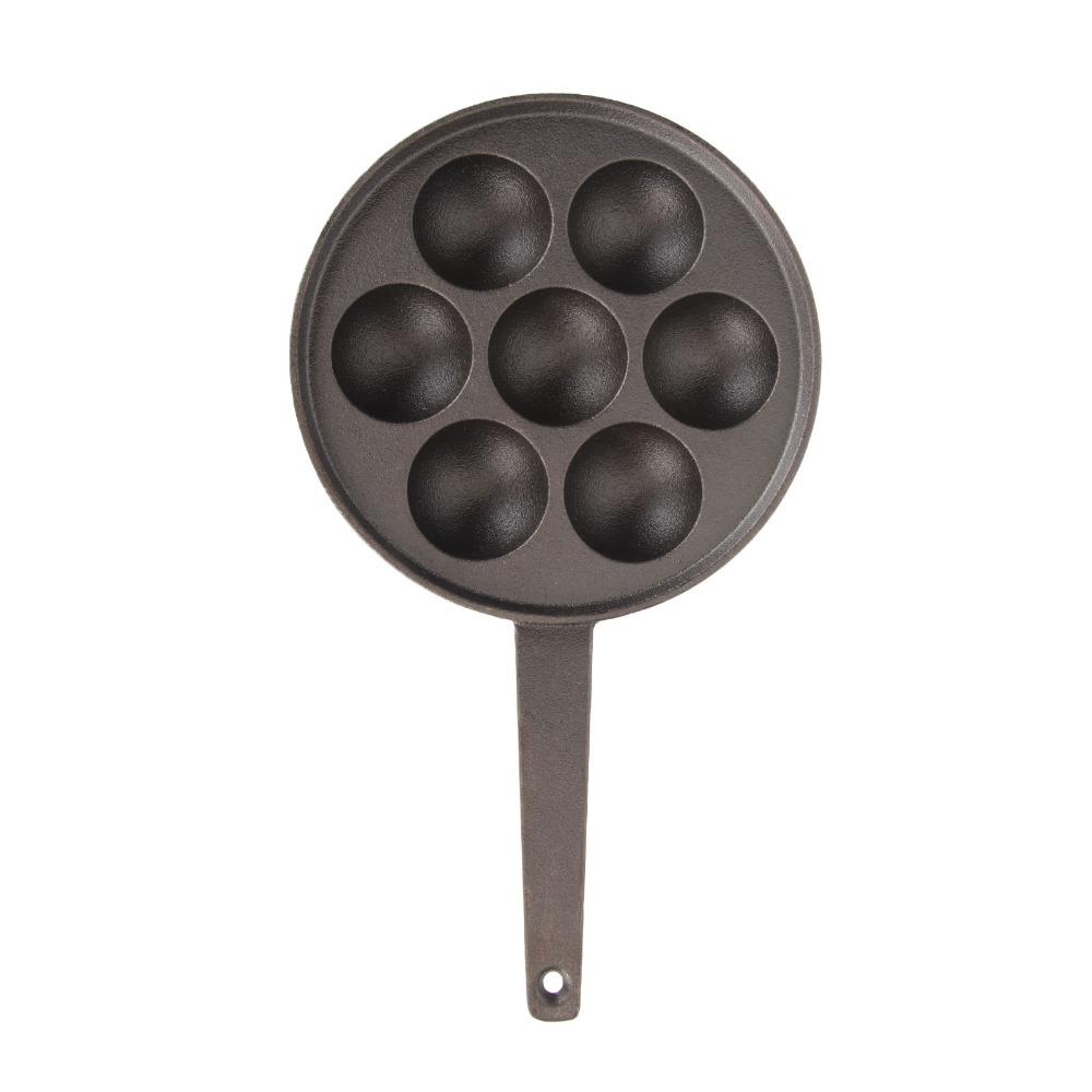 Takoyaki Pan Cast - Panela de Takoyaki de Ferro Fundido