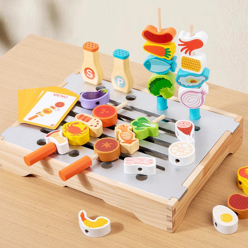 Home Cooking Cookbook - Brinquedo de imitação de madeira para
