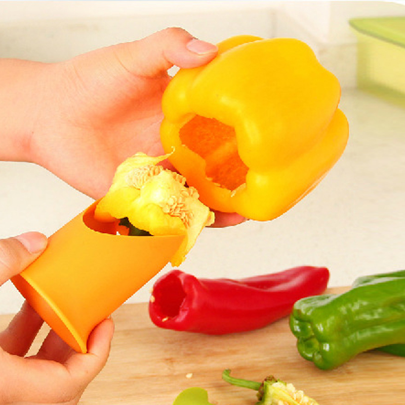 Home Cooking Cookbook - Cortador de pimenta vegetal e frutas,