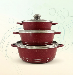 Home Cooking Chef - Conjunto de Panelas JMZ de Granito,