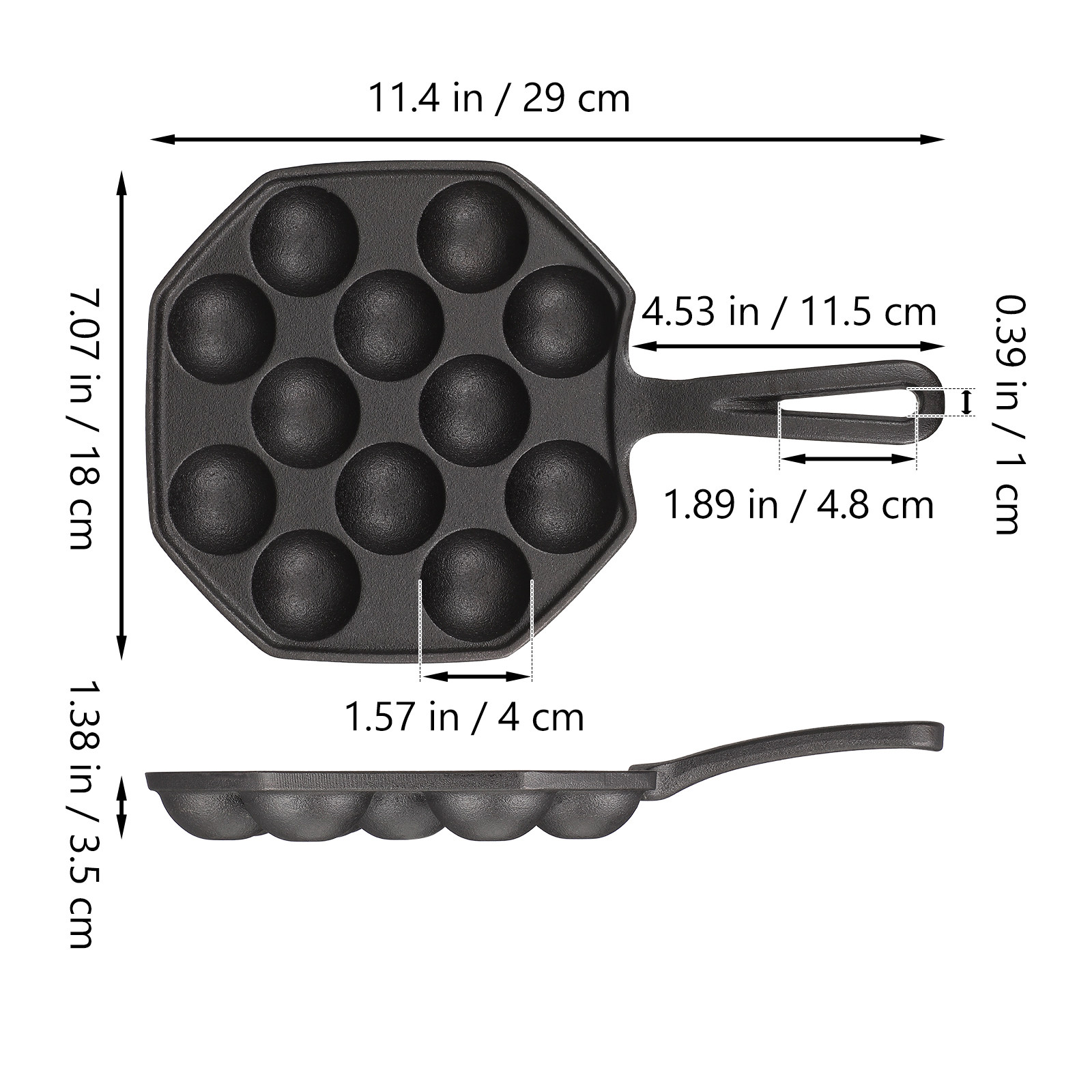 Panela Takoyaki com 12 Moldes  - Takoyaki Pan Cast avaliação e preço