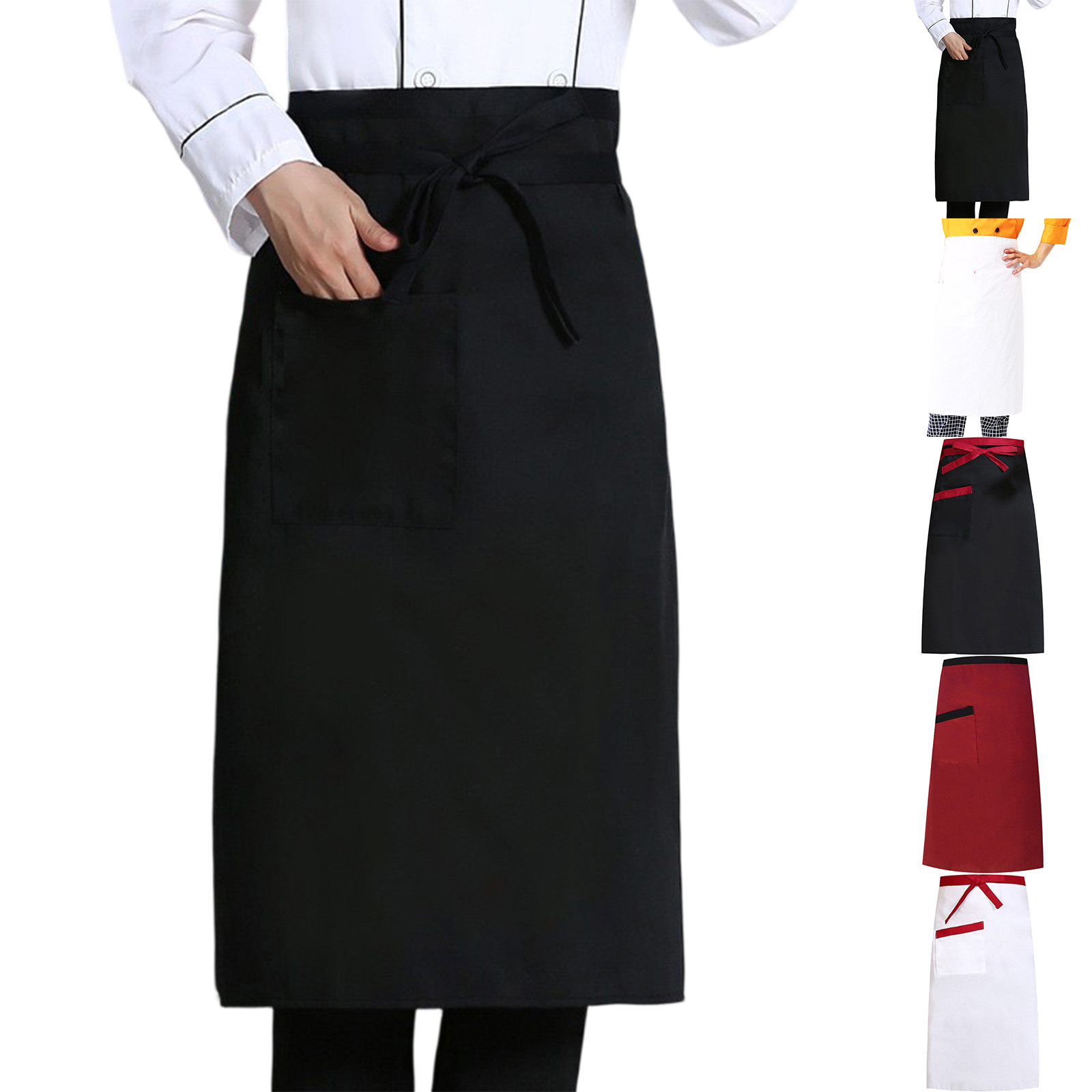 Avental de cozinha meio compri - Home Cooking Restaurant avaliação e preço