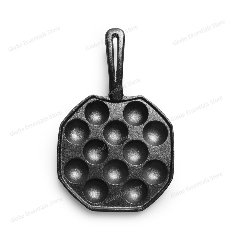 Panela takoyaki com 12 buracos - Takoyaki Pan Cast avaliação e preço