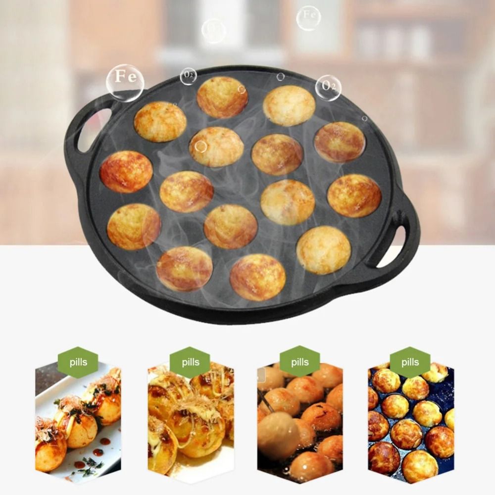 Panela de Takoyaki de Ferro Fu - Takoyaki Pan Cast avaliação e preço