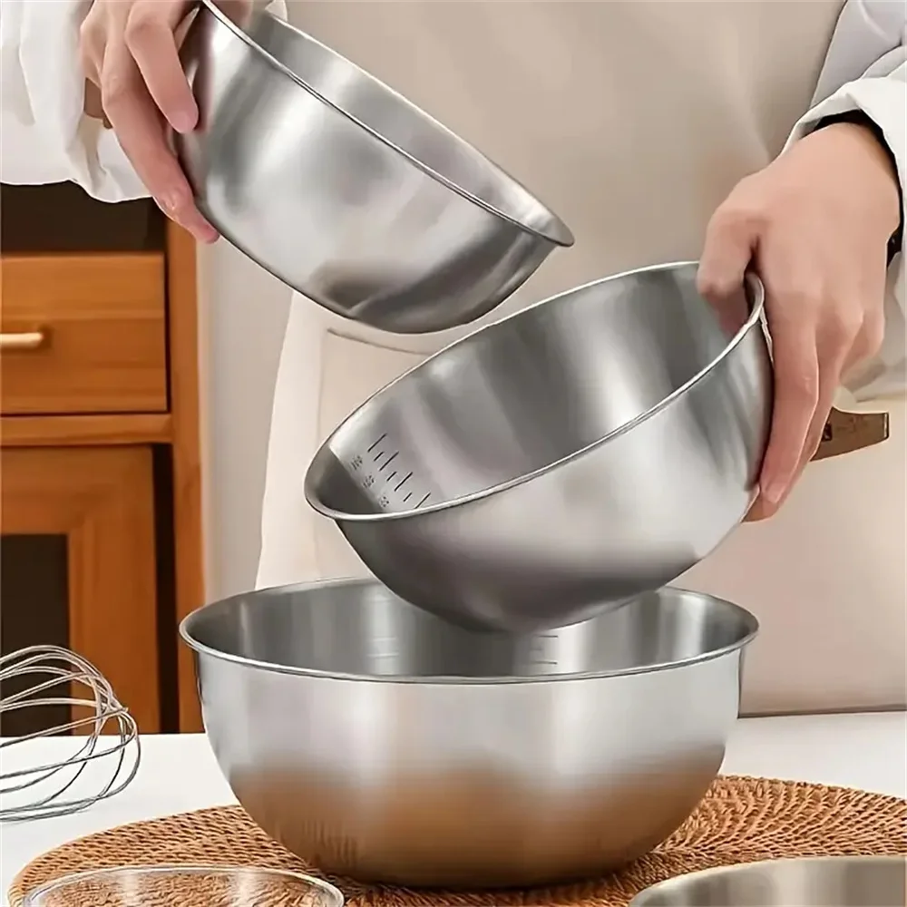 Conjunto de Tigelas de Aço Ino - Home Cooking Cookbook avaliação e preço
